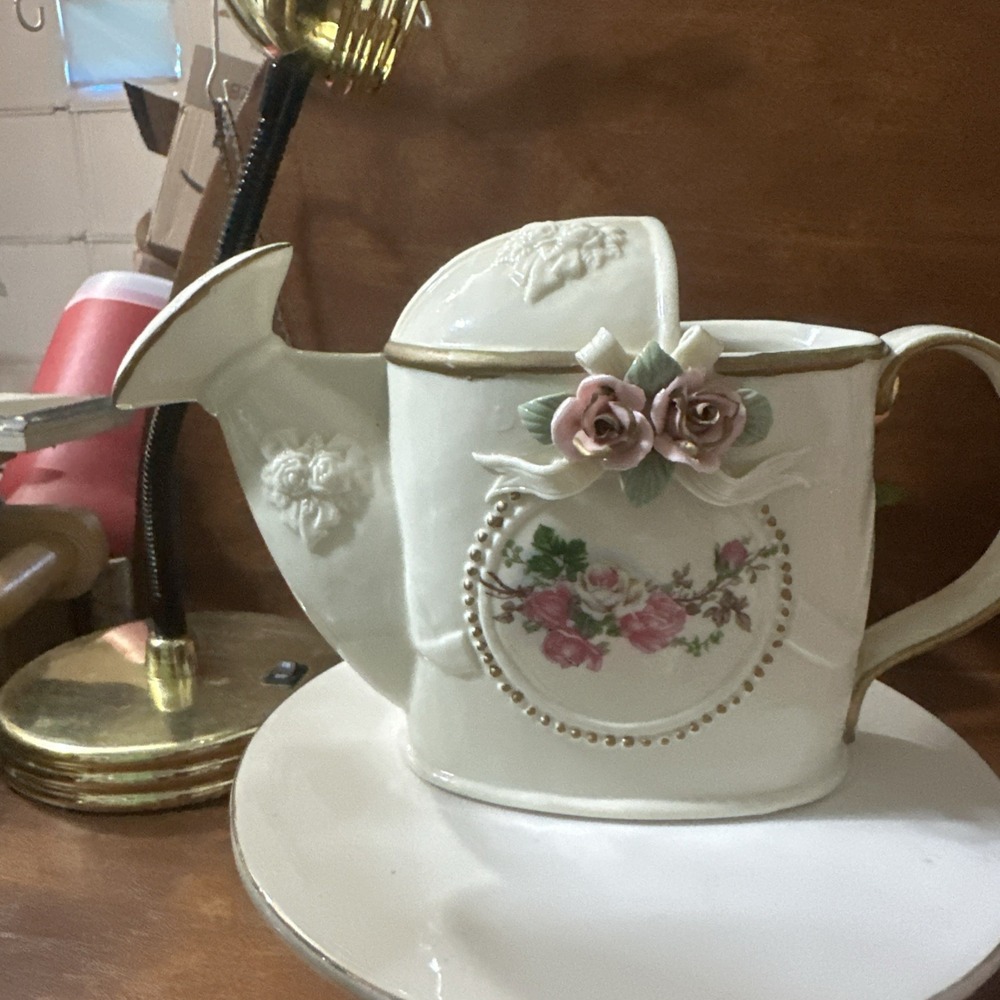 Vintage Retro Hermitage Pottery 6" Mini  Watering Can